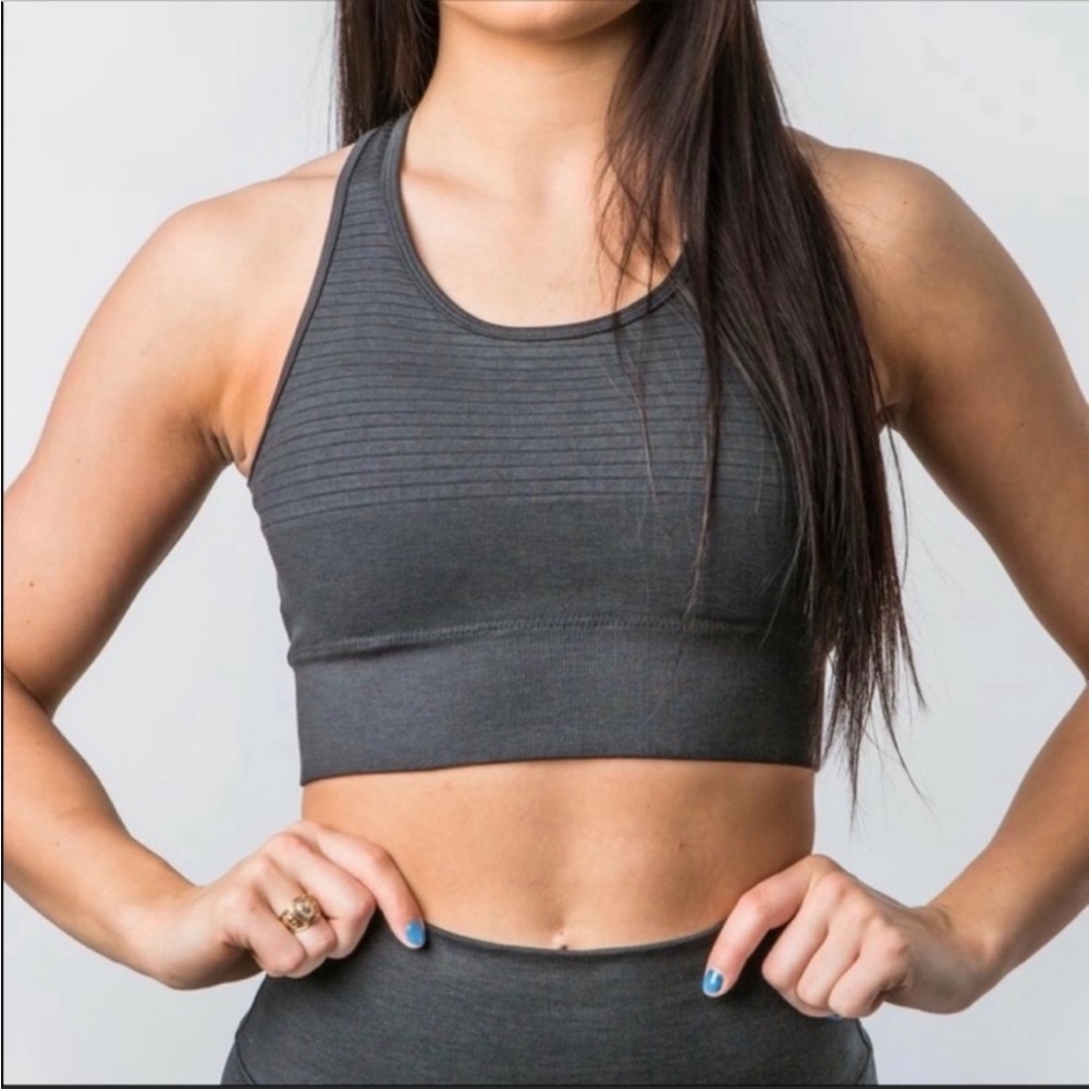 ALPHALETE Gray Women's Revival Vault Bra Size S